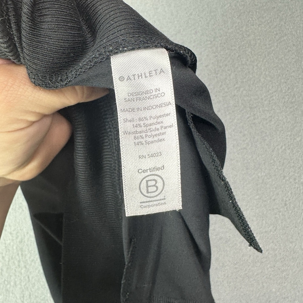 Athleta Pant Women's Size 16 Tall Black Brooklyn Ankle Athleisure - Picture 9 of 10